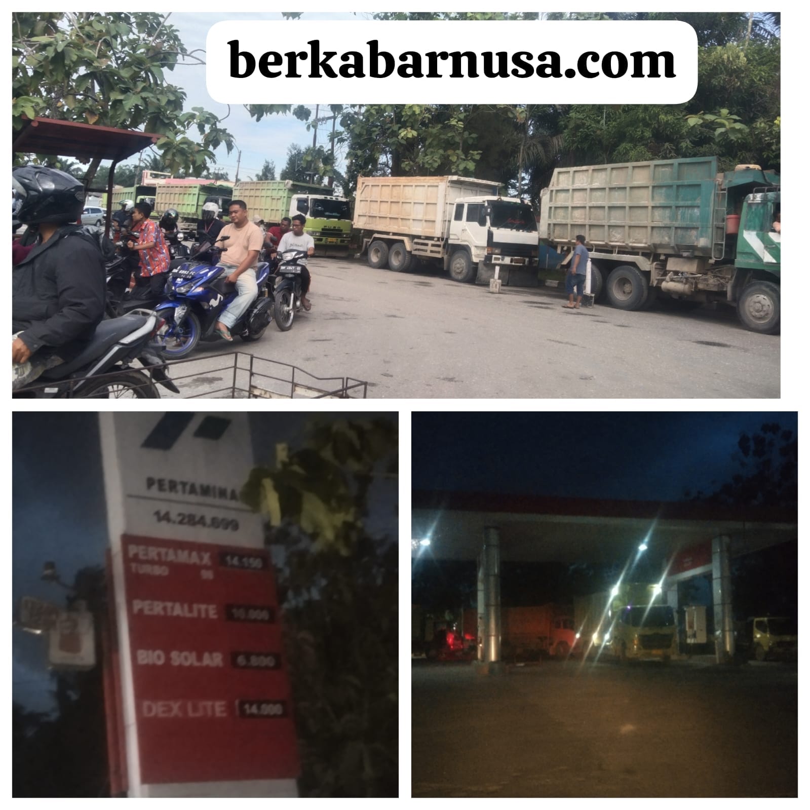 SPBU 14.284.699 Jalan Kubang Raya Dipadati Mobil Damtruk Buru Solar Subsidi, Boleh nggak?